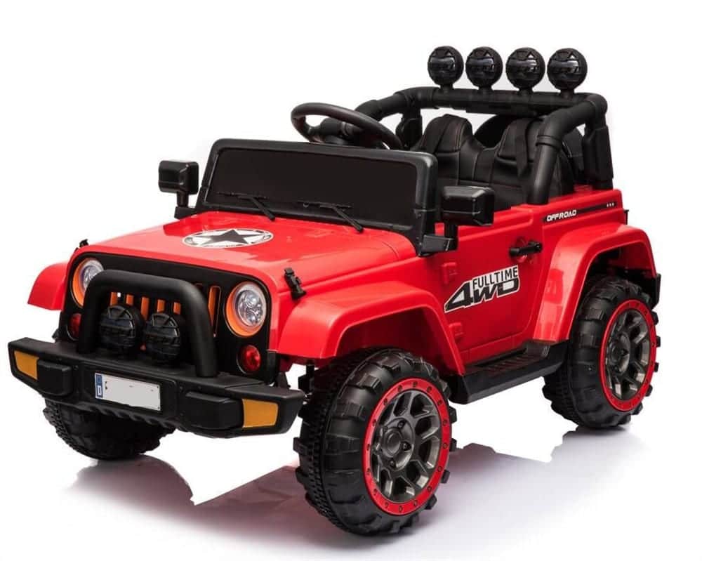 Jeep Style 12V Kids Ride On Car 4 Wheel Drive Motors, 2.4G Rc - Red ...