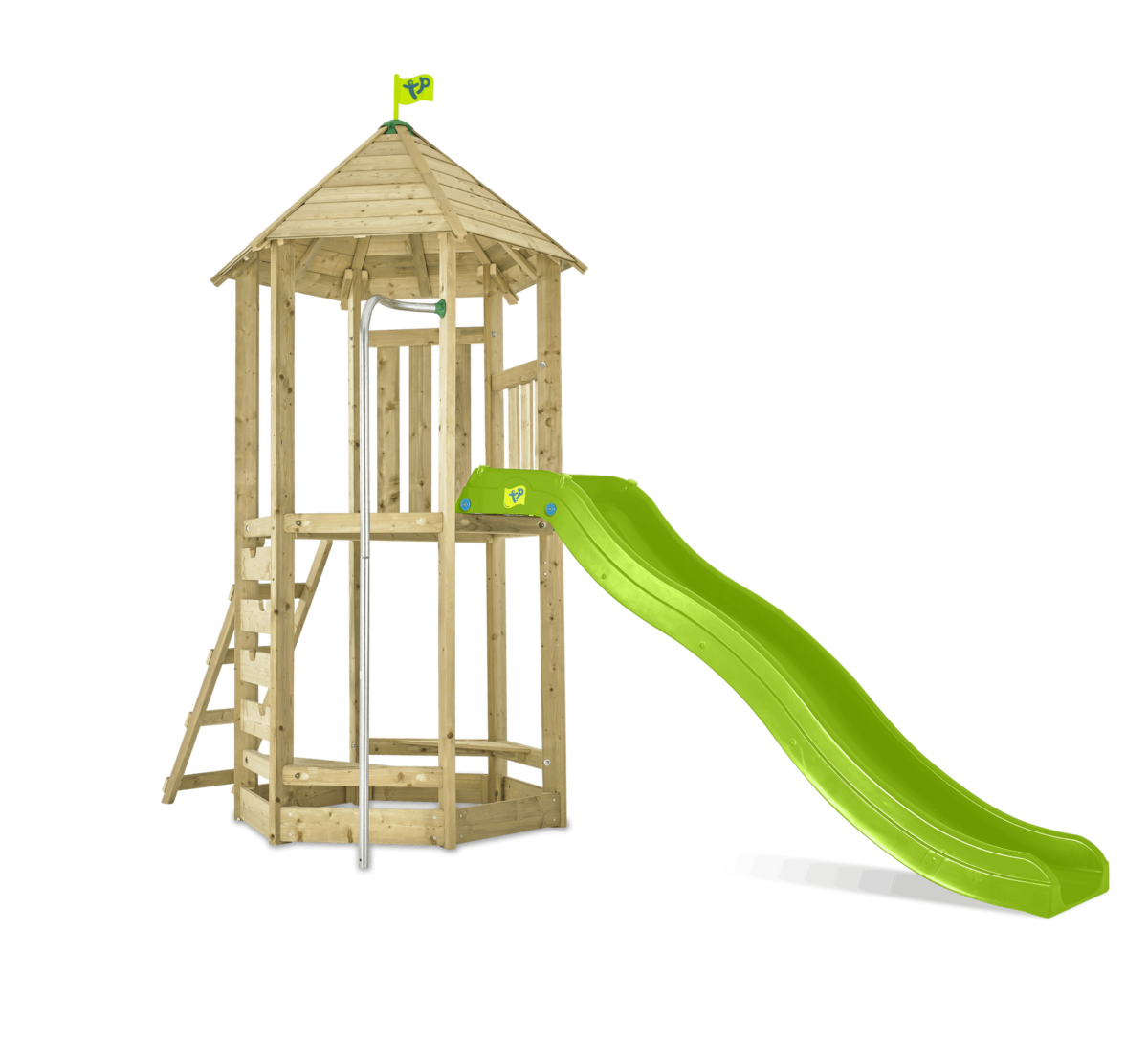Tp Castlewood Warwick Wooden Climbing Frame & SlideFSC Outside Play