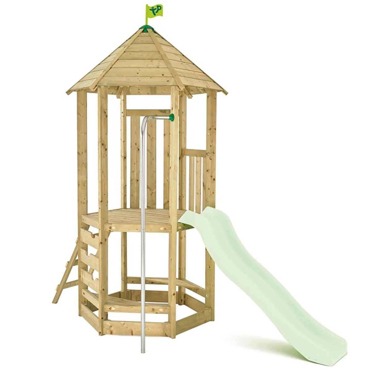 Tp Castlewood Wooden Climbing Frame FSC Outside Play