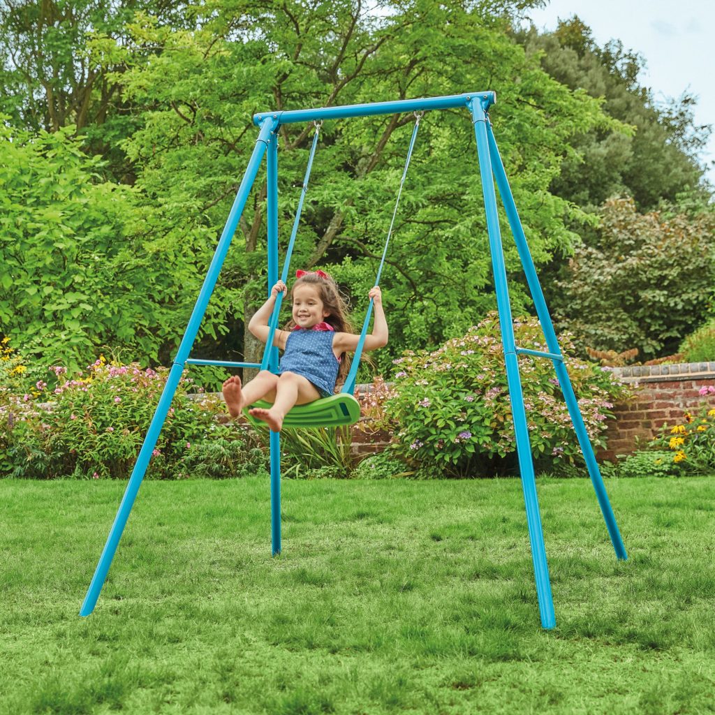 Tp Single Metal Swing Set Outside Play