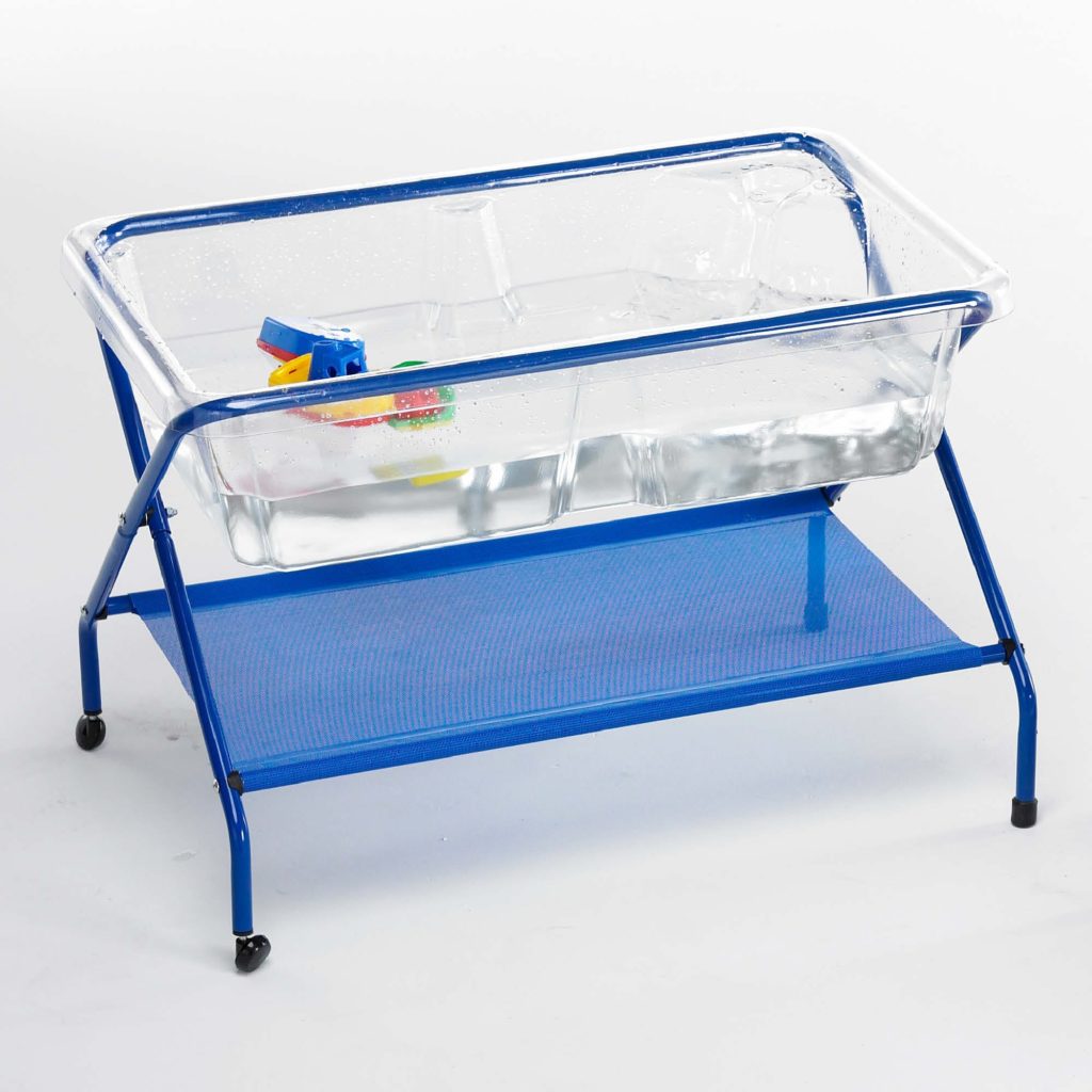 Clear Rockface Sand And Water Tray With Stand Outside Play