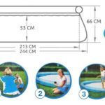 Bestway 57268 8Ft Round Inflatable Fast Set Pool 