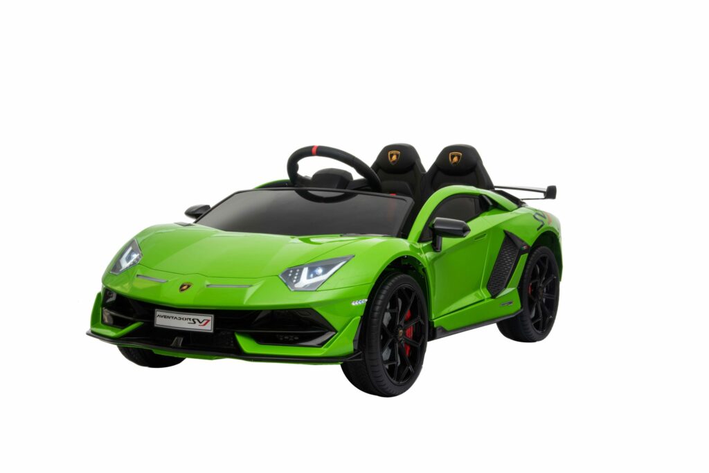 Licensed 12V Kids Lamborghini Aventador Green Svj 12V Ride On Sports ...