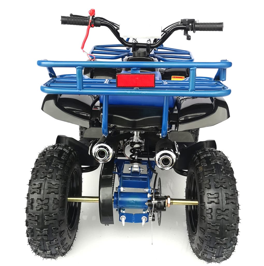 Hawkmoto Frm 49Cc Kids Mini  Moto  Quad Bike Blue  