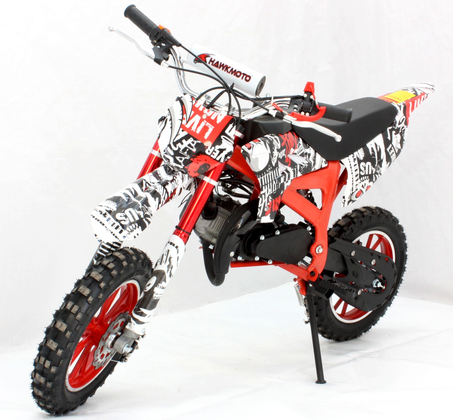 Hawkmoto Kids Dirt Bike Strike 50cc Zombie Edition New