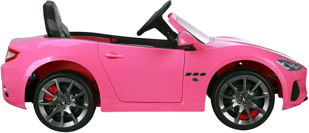 12V Licensed Kids Maserati Electric Car - Pink - Outside Play