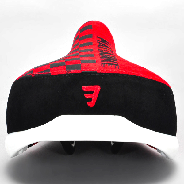 Checkerboard Red Seat Mafia Wheelie Bike Seat Outside Play UK