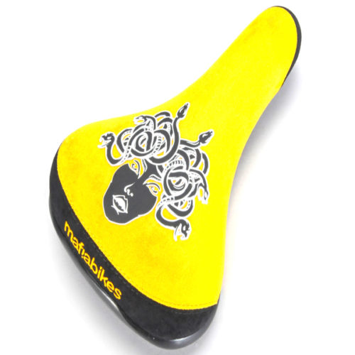Medusa Yellow Seat Mafia Wheelie Bike Seat Outside Play