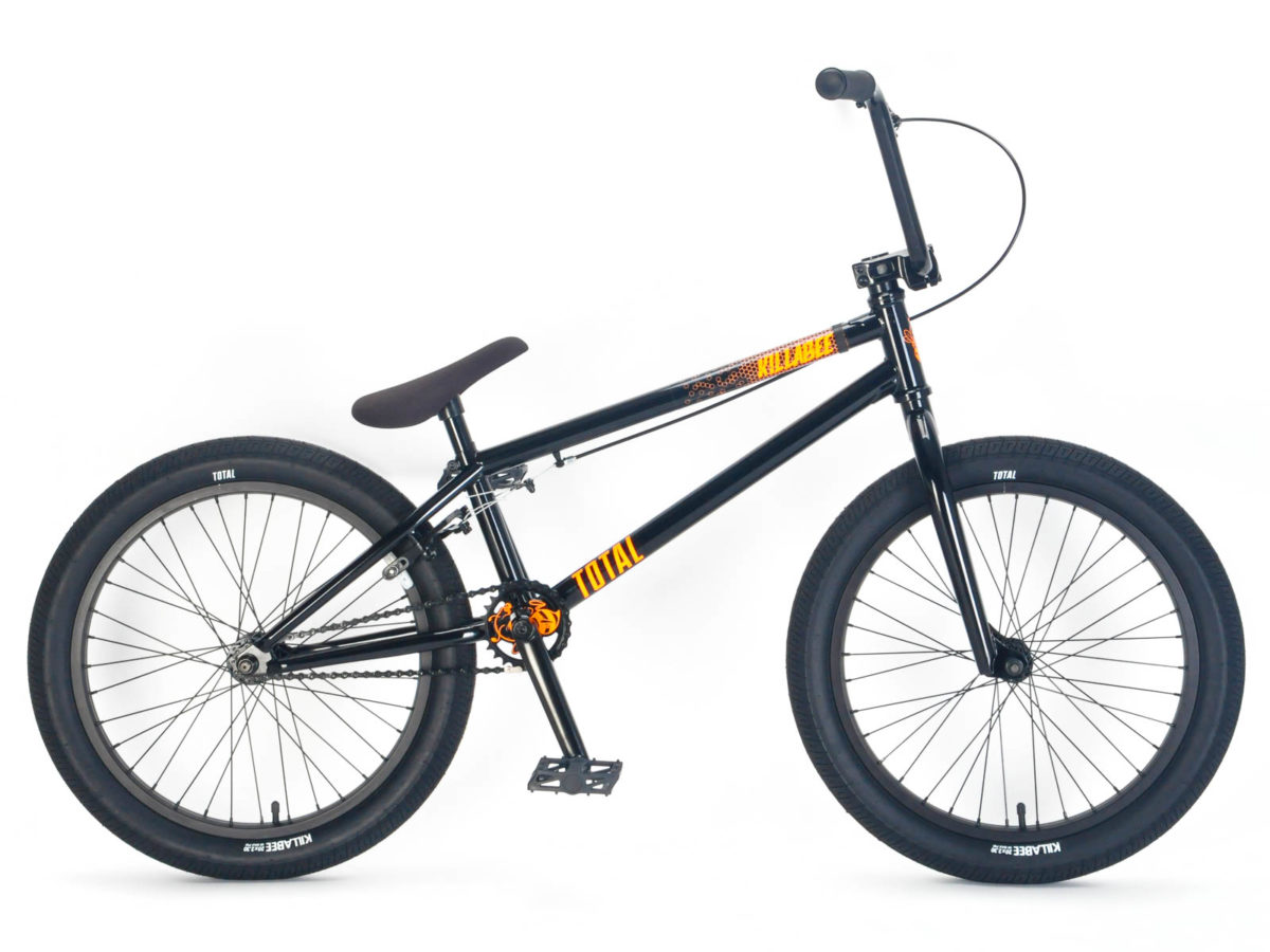 Total BMX Killabee BMX Bike Black And Orange Outside Play