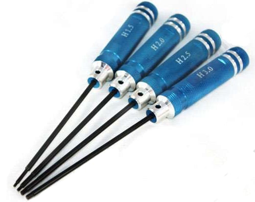 Hex screwdrivers set blue (80107)