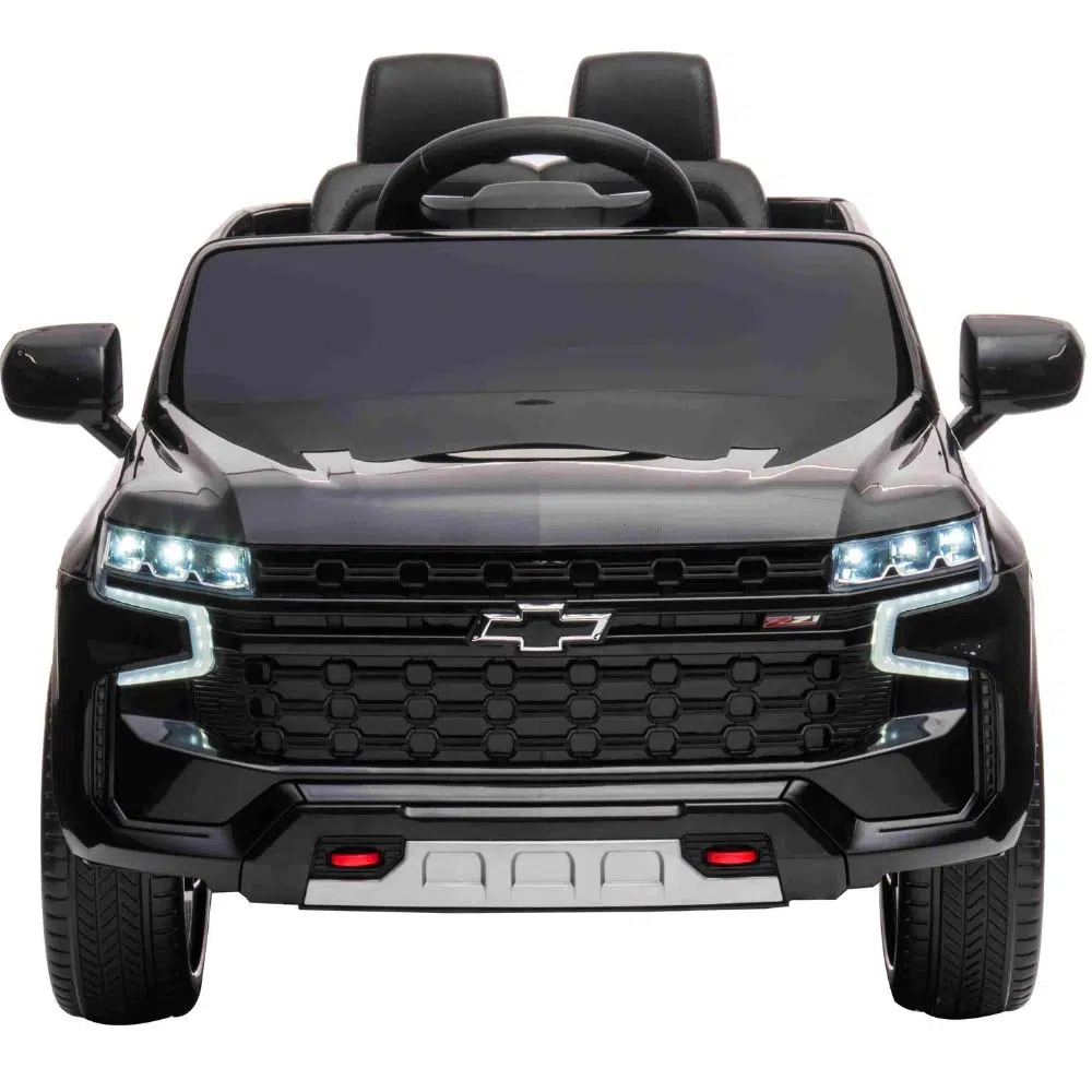 12v chevrolet silverado kids ride on truck - black