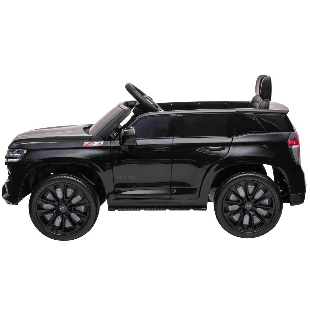 12v chevrolet silverado kids ride on truck - black