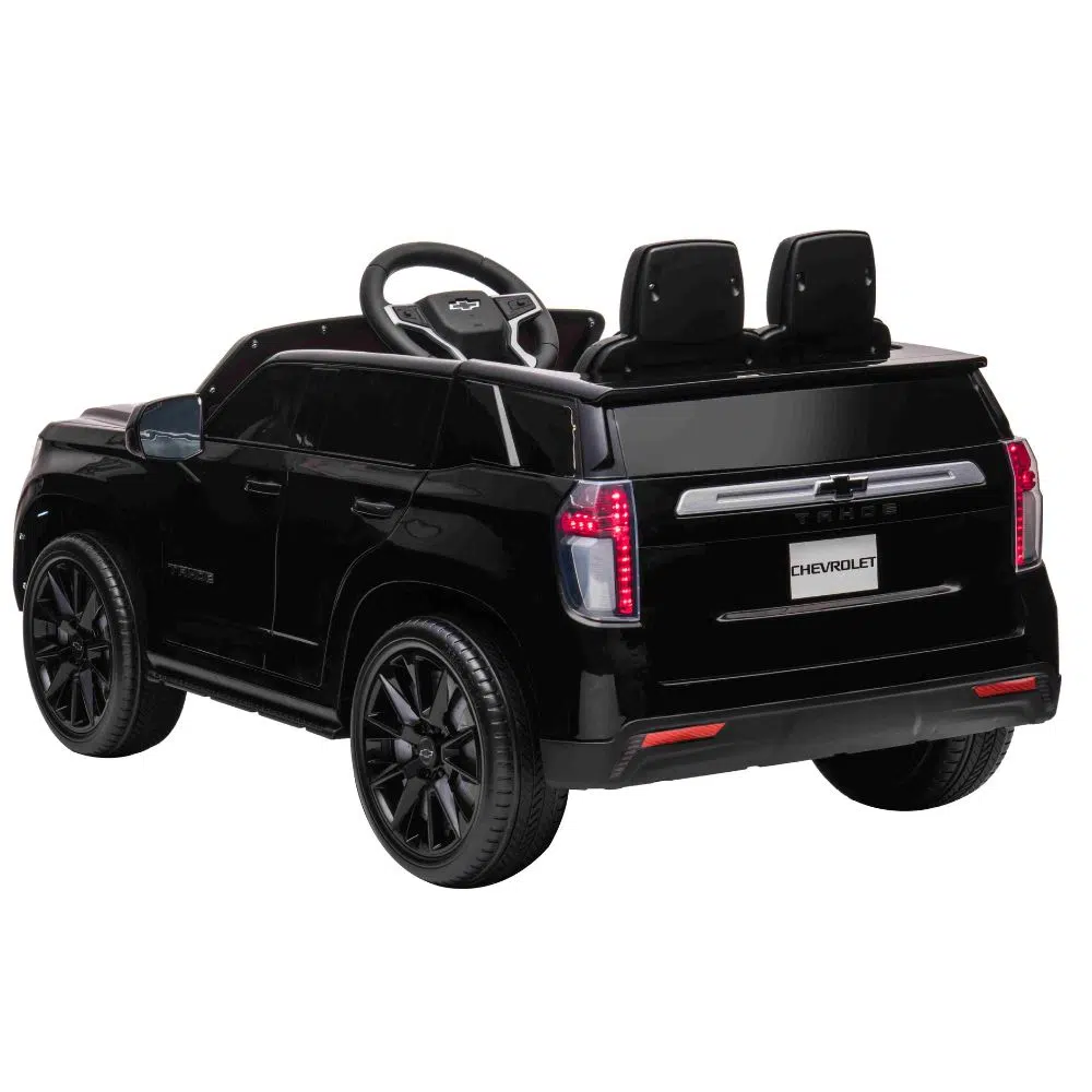 12v chevrolet silverado kids ride on truck - black