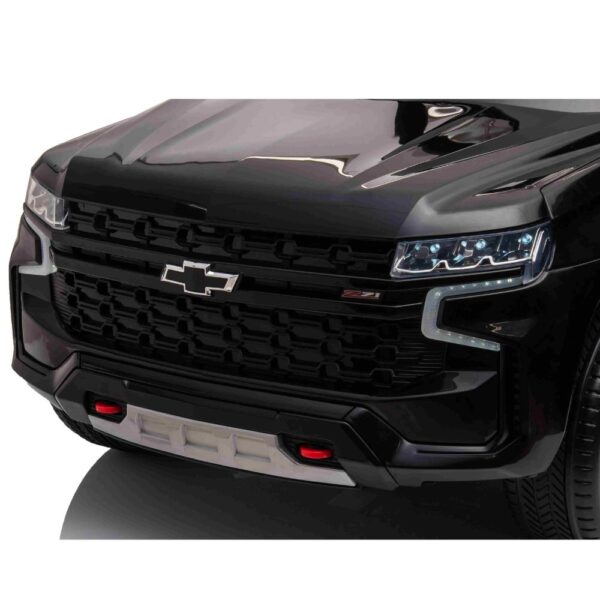 12V Chevrolet Silverado Kids Ride On Truck - Black - Outside Play