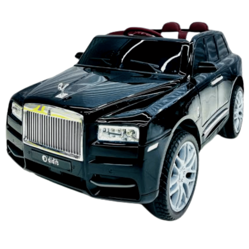 Rolls Royce Style 12v Ride On Car 4wd Black  Outside Play