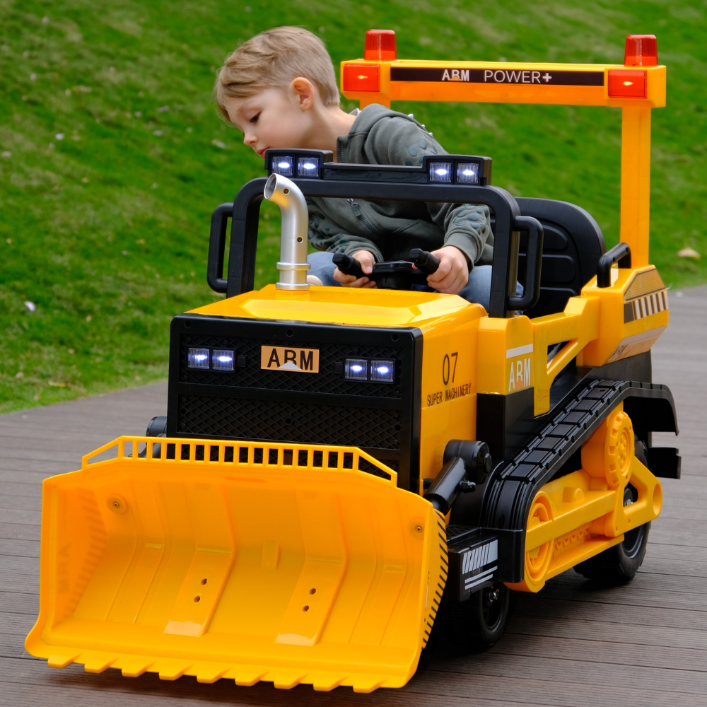 Kids Bulldozer Digger 12v Ride On Outside Play