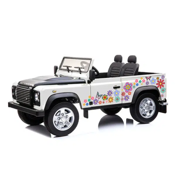 Kids land rover defender 90 24v 4wd version 2 - hippie flower power