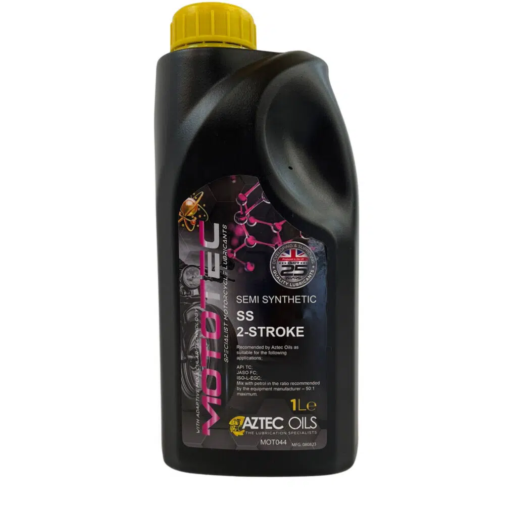 2 stroke oil aztec 2t semi synthetic oil for mini quads and mini bikes