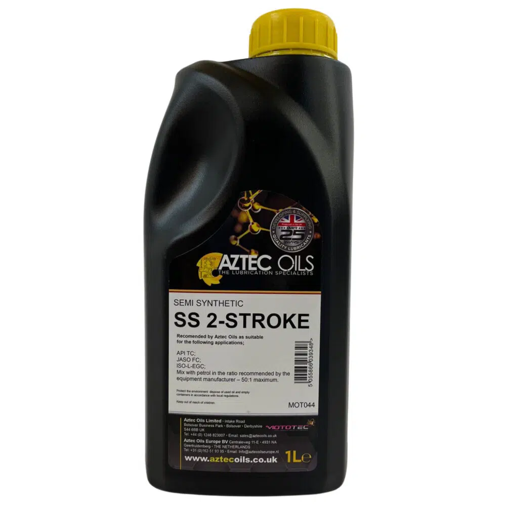 2 stroke oil aztec 2t semi synthetic oil for mini quads and mini bikes