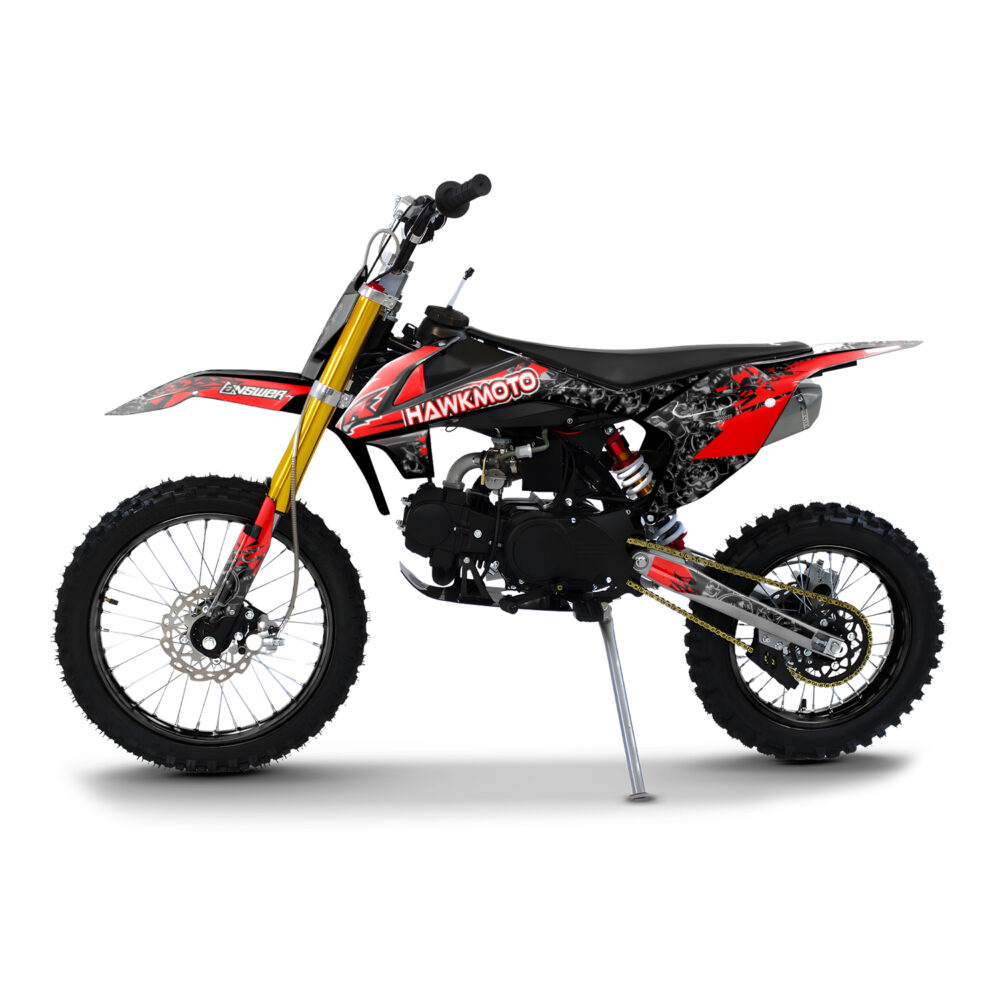 Hawkmoto krm kids pit bike | 70cc | 90cc | 110cc | 125cc geared or automatic - The Bone Yard