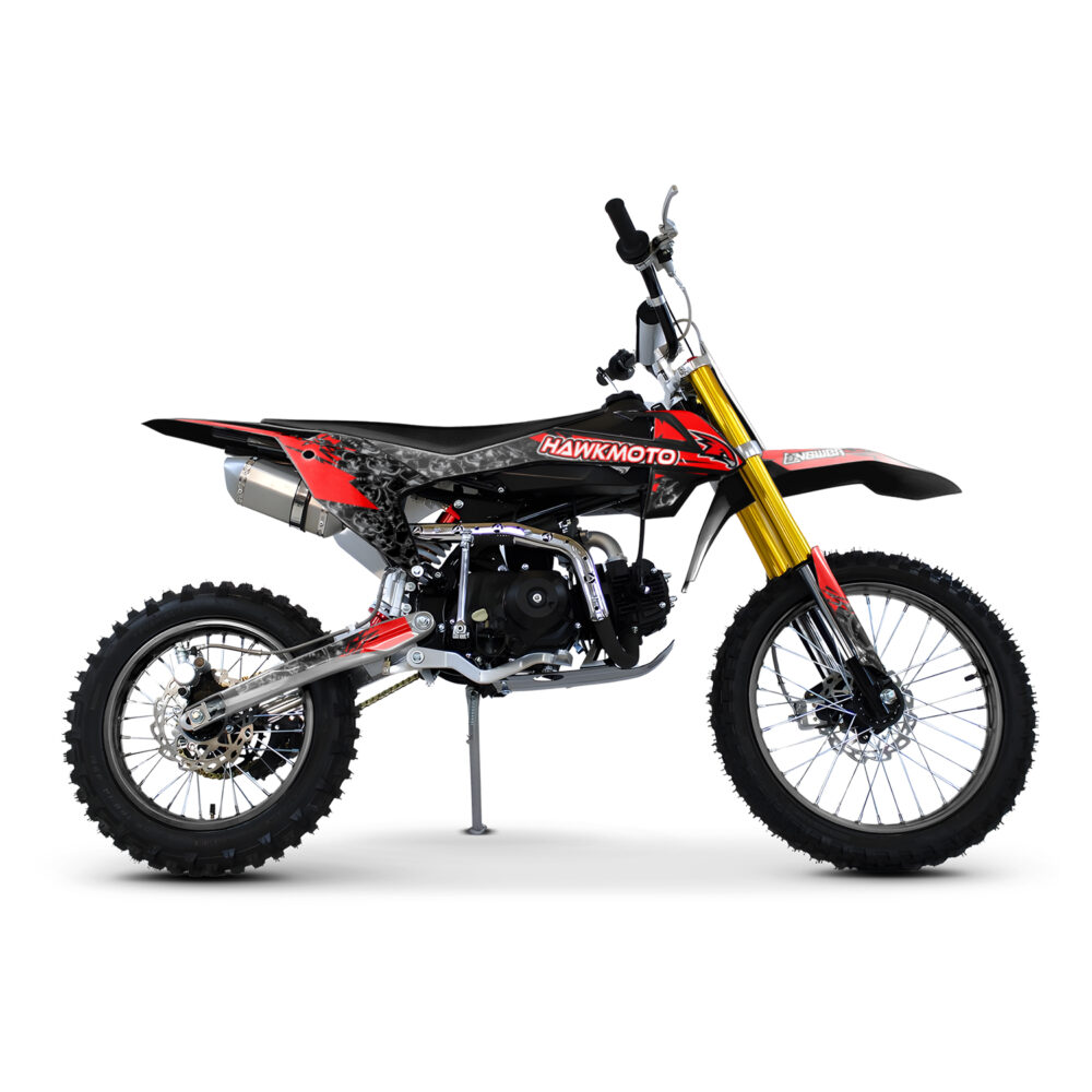 Hawkmoto krm kids pit bike | 70cc | 90cc | 110cc | 125cc geared or automatic - The Bone Yard