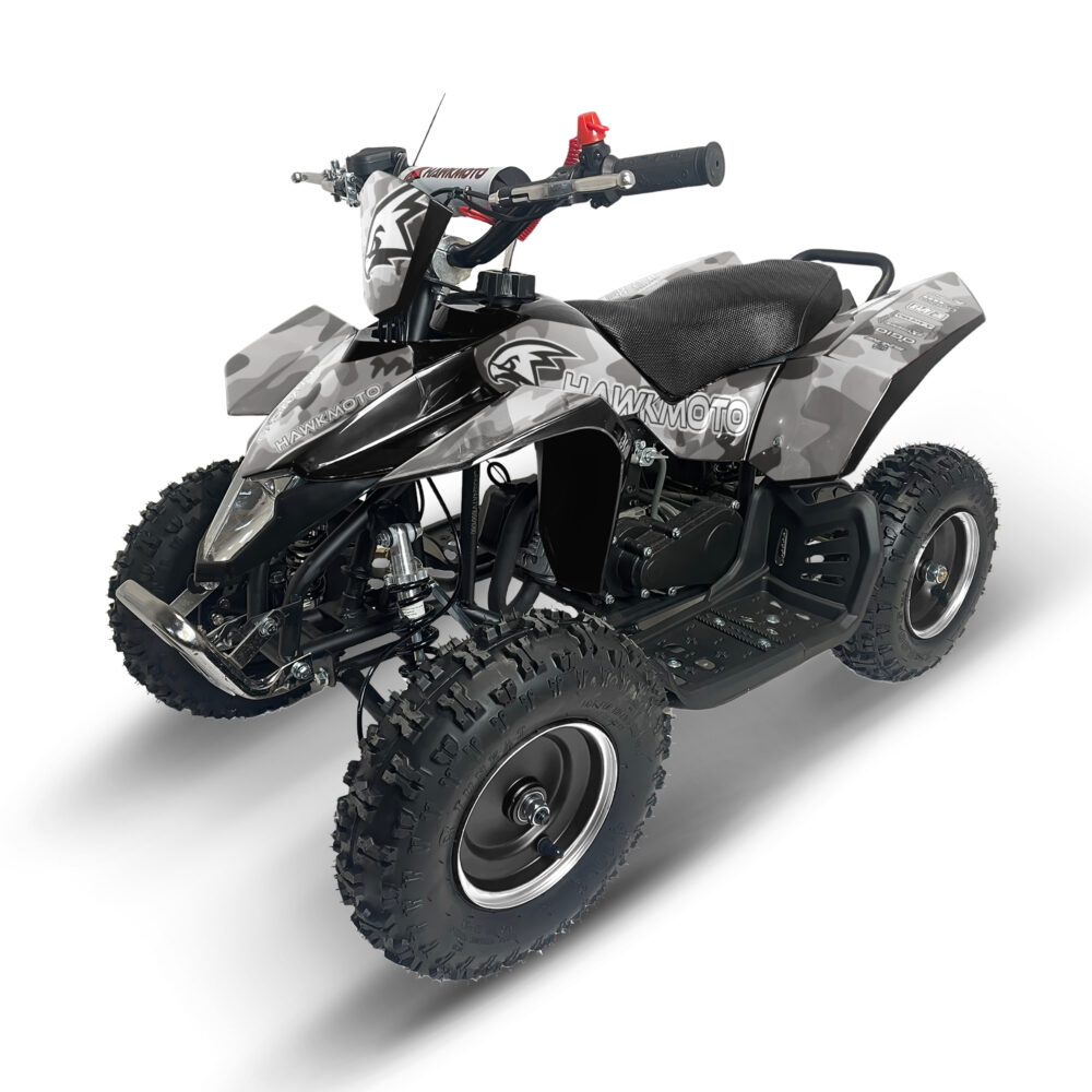 Hawkmoto sx-49r avenger v2 50cc mini kids quad bike assembled - stealth