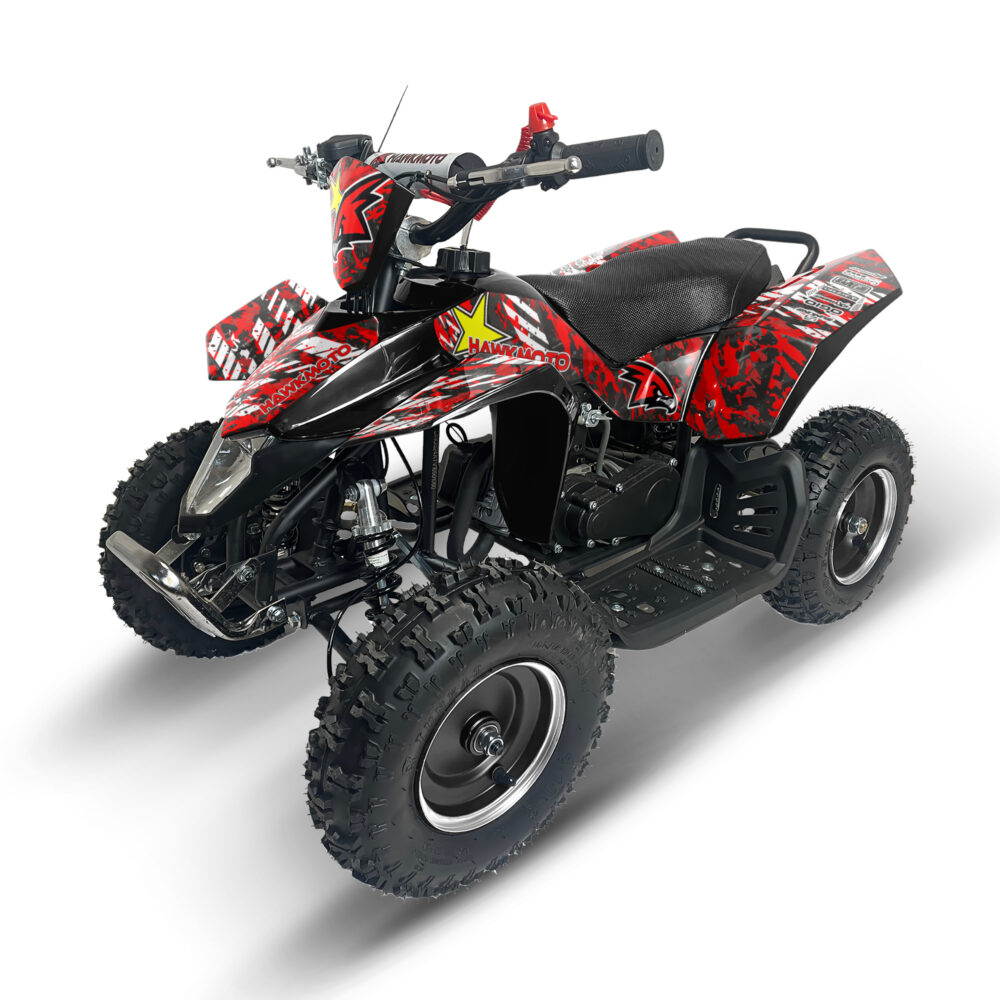 Hawkmoto sx-49r avenger v2 50cc mini kids quad bike assembled - star rock