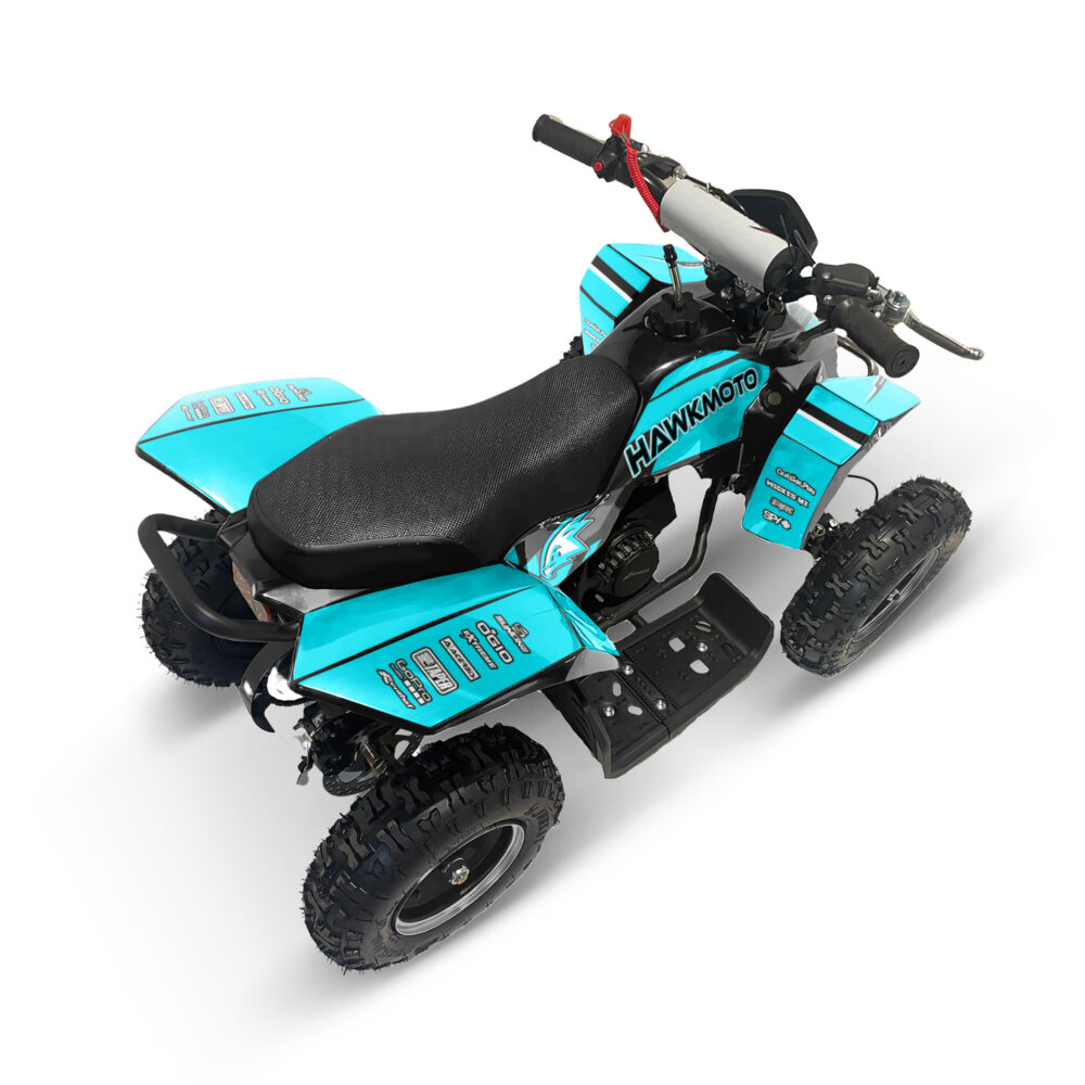 Hawkmoto sx-49r avenger v2 50cc mini kids quad bike assembled - ice blast