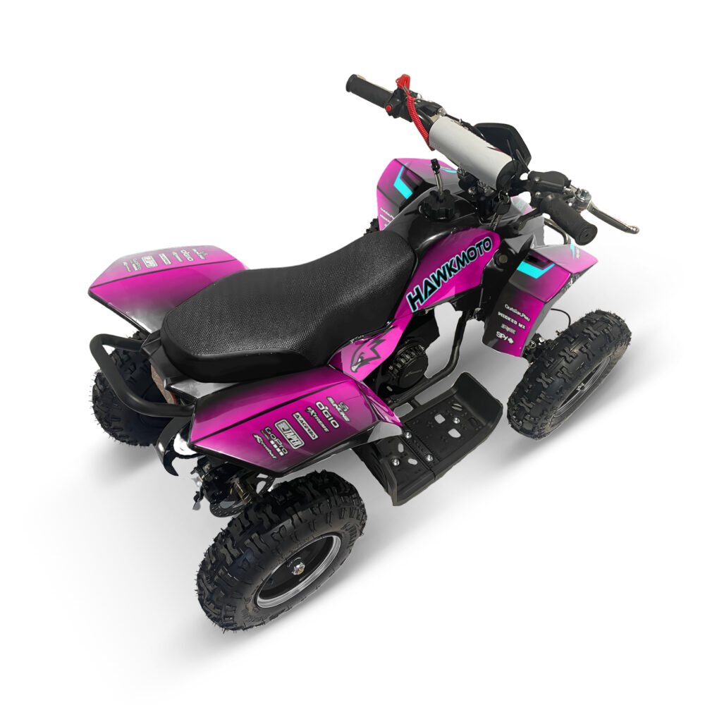 Hawkmoto sx-49r avenger v2 50cc mini kids quad bike assembled - candy crush