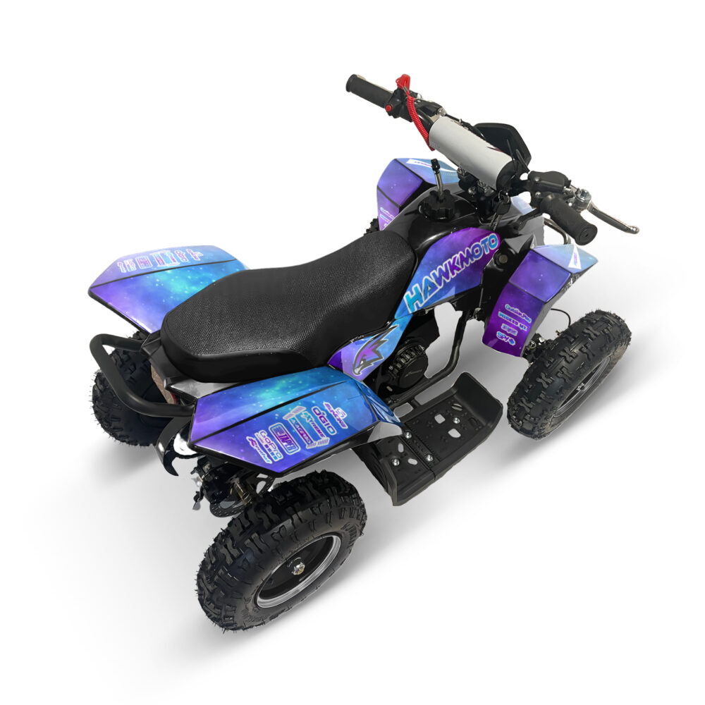 Hawkmoto sx-49r avenger v2 50cc mini kids quad bike assembled - galaxy