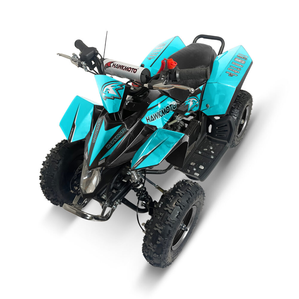 Hawkmoto sx-49r avenger v2 50cc mini kids quad bike assembled - ice blast