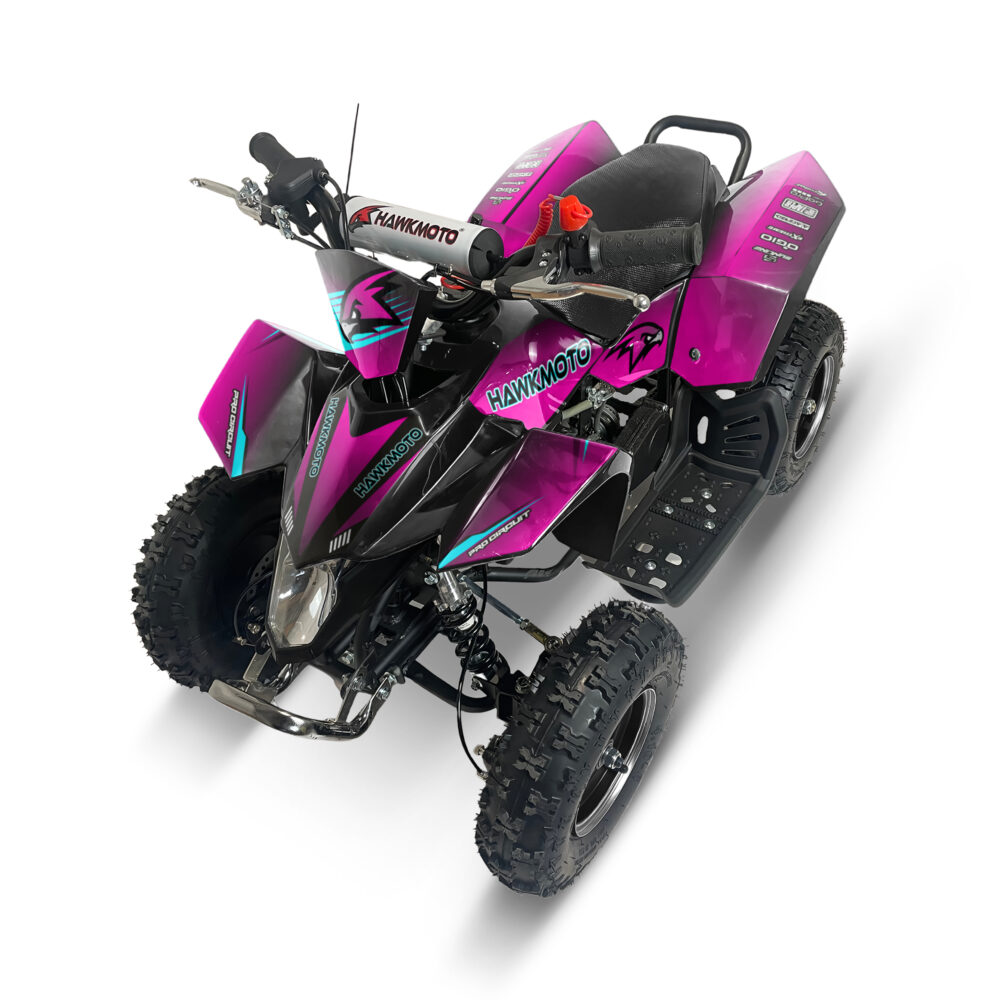 Hawkmoto sx-49r avenger v2 50cc mini kids quad bike assembled - candy crush