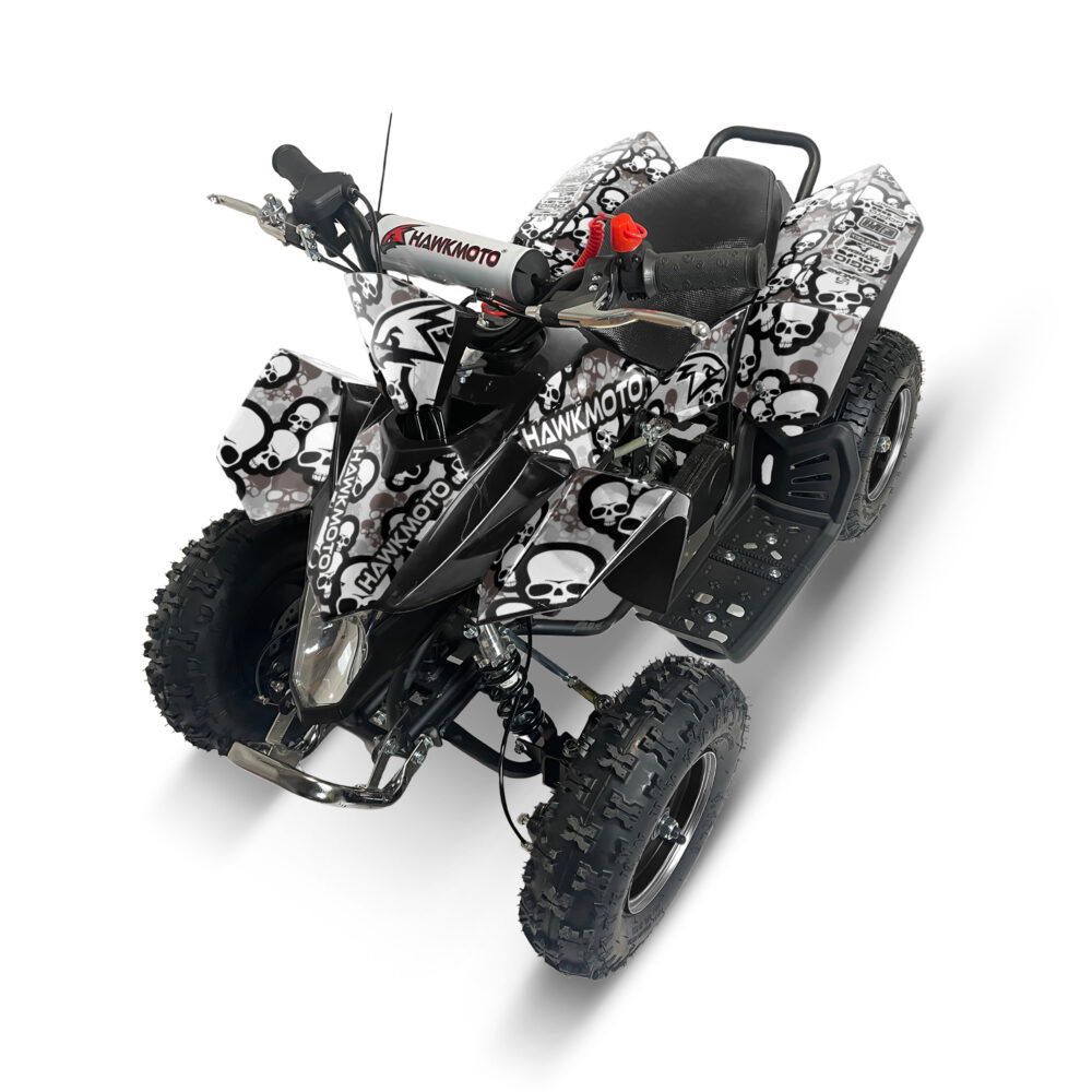 Hawkmoto sx-49r avenger v2 50cc mini kids quad bike assembled - skullz