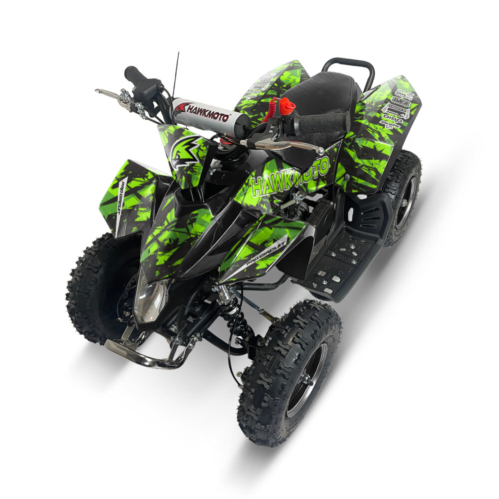 Hawkmoto sx-49r avenger v2 50cc mini kids quad bike assembled - venom