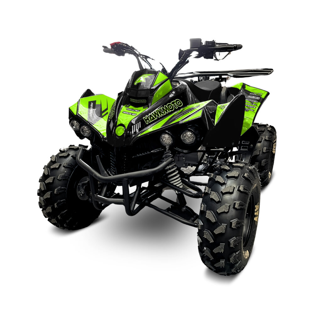 125cc kids quad bike hawkmoto challenger - apple