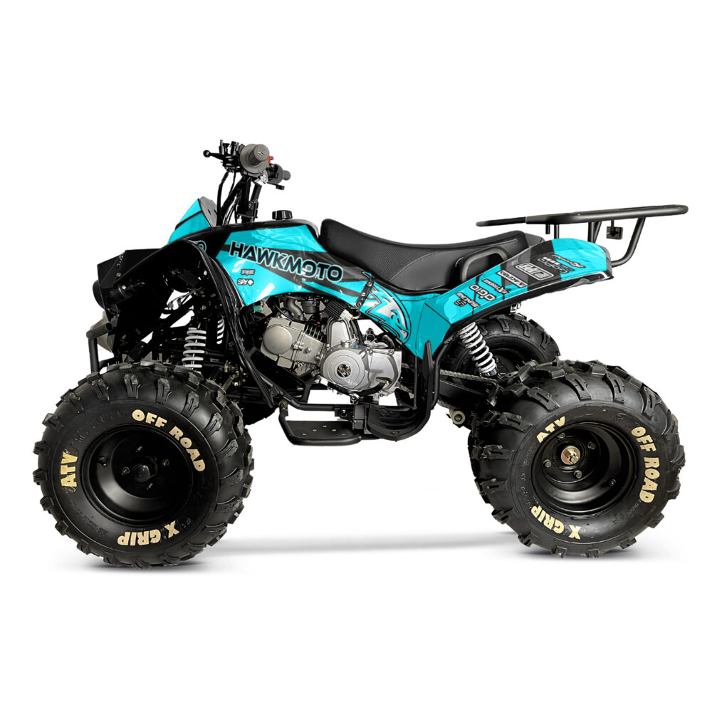 125cc Kids Quad Bike Hawkmoto Challenger - Ice Blast