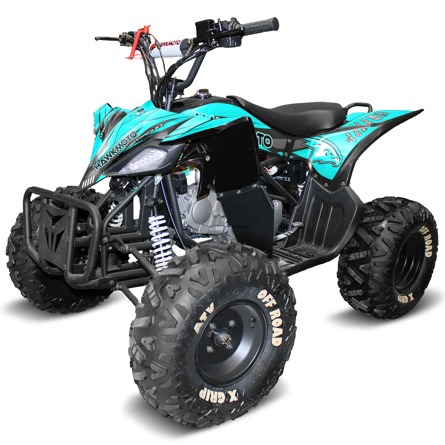 125cc kids quad bike hawkmoto havoc - ice blast