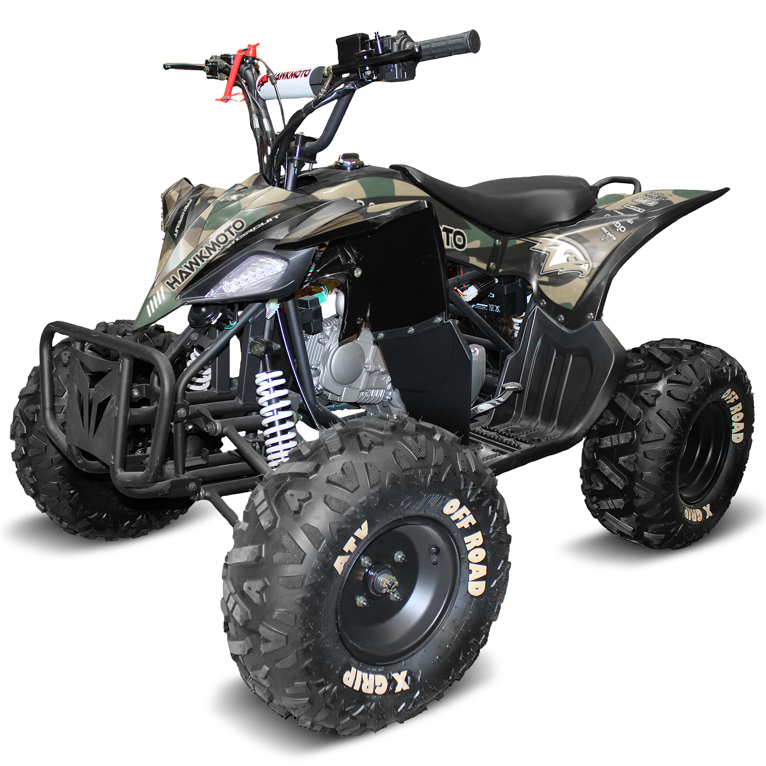 125cc kids quad bike hawkmoto havoc - traditional camo