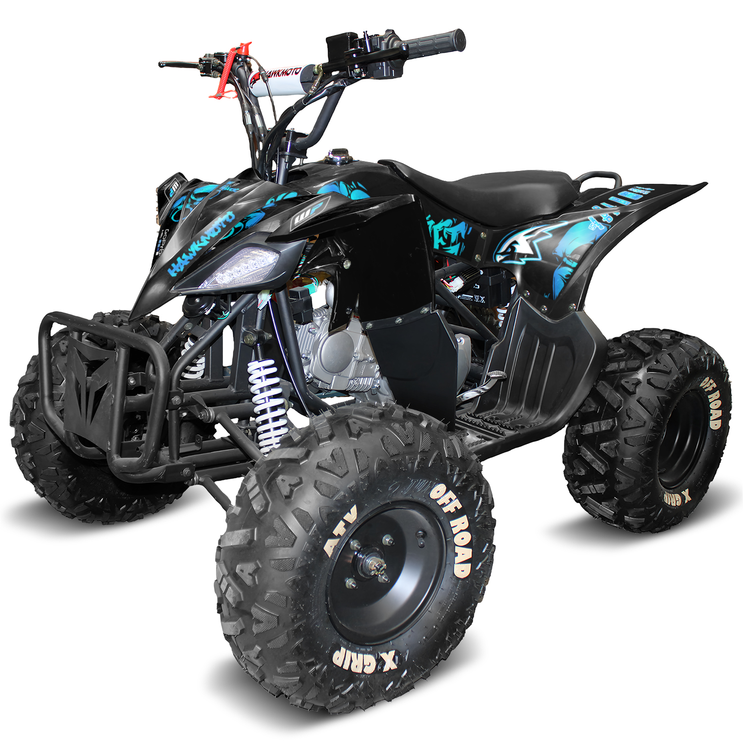 125cc Kids Quad Bike Hawkmoto Havoc Vandal Outside Play