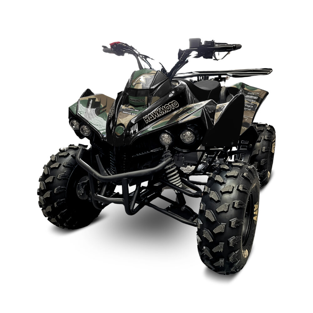 125cc kids quad bike hawkmoto challenger - traditional camo