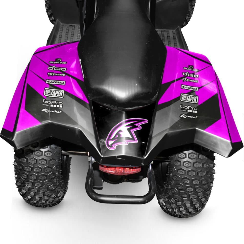 110cc kids quad bike hawkmoto chaos - magenta