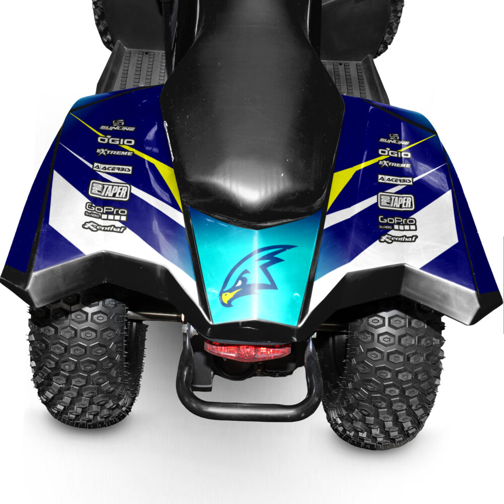 110cc kids quad bike hawkmoto chaos - Aqua Blaze