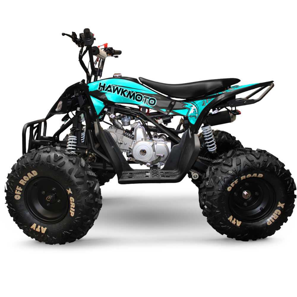 125cc kids quad bike hawkmoto havoc - ice blast