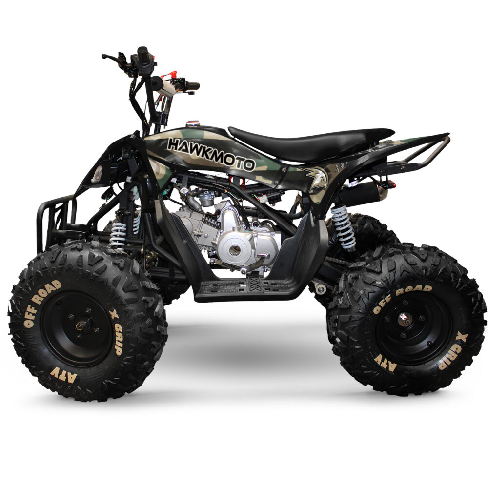 125cc kids quad bike hawkmoto havoc - traditional camo