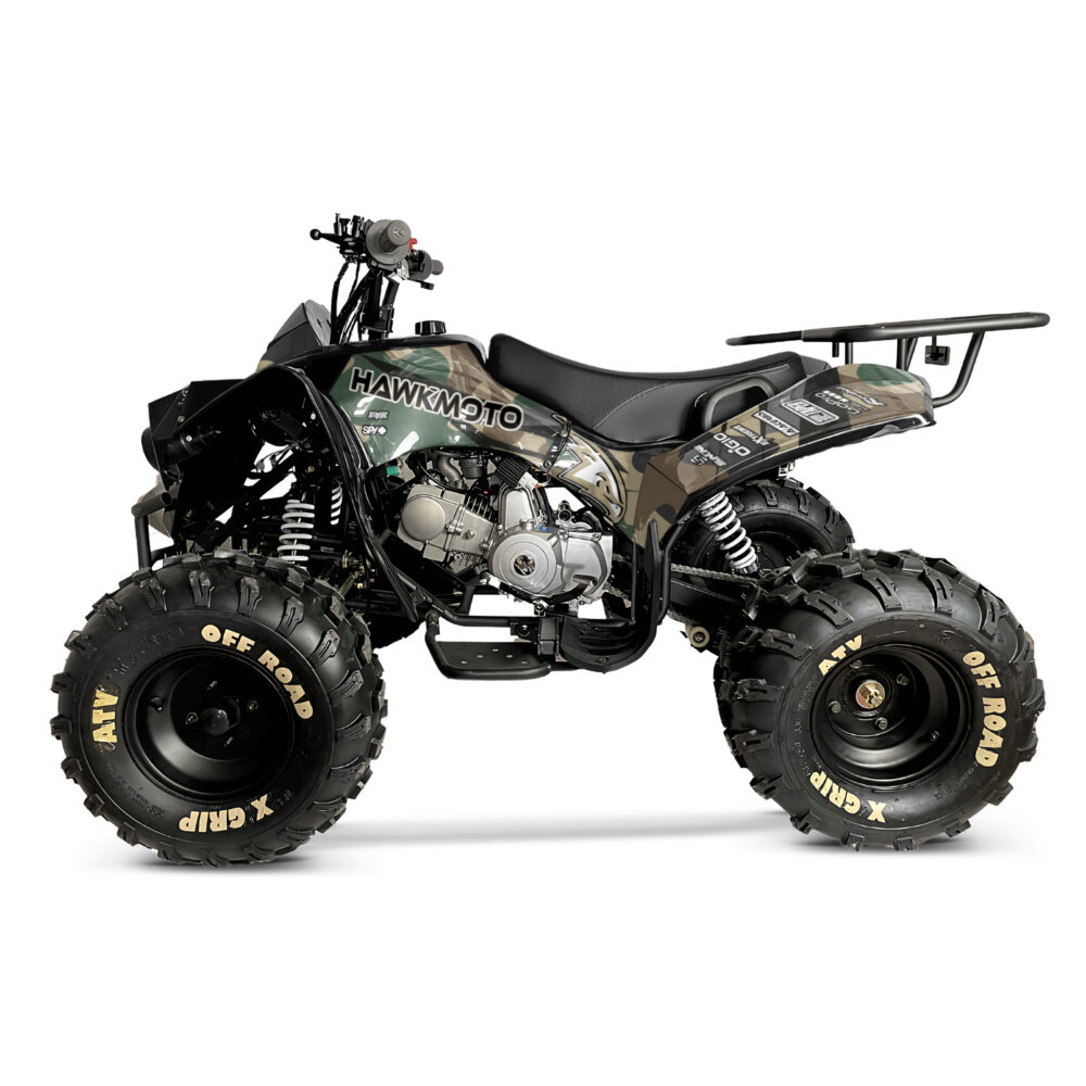 125cc kids quad bike hawkmoto challenger - traditional camo