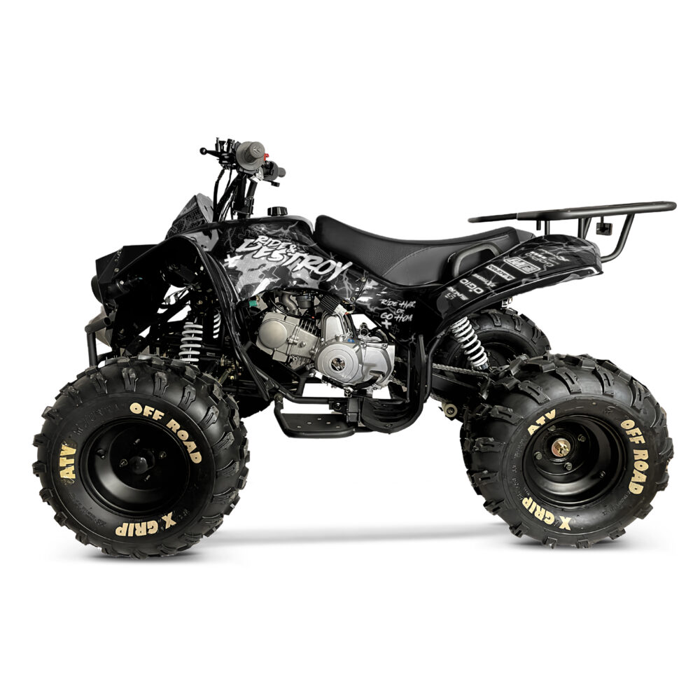 125cc kids quad bike hawkmoto challenger - ride & destroy