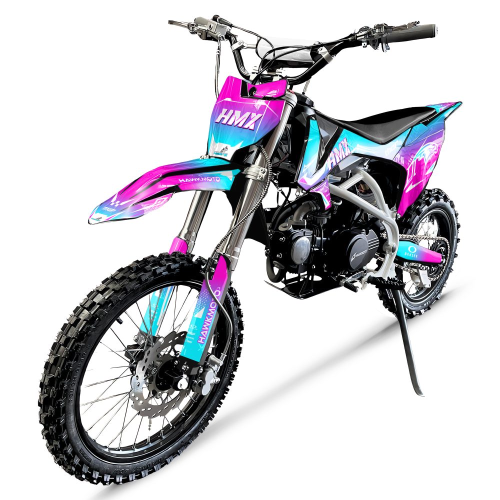 Hawkmoto hmx pro 125cc semi automatic kids pit bike 17/14 - dreamer