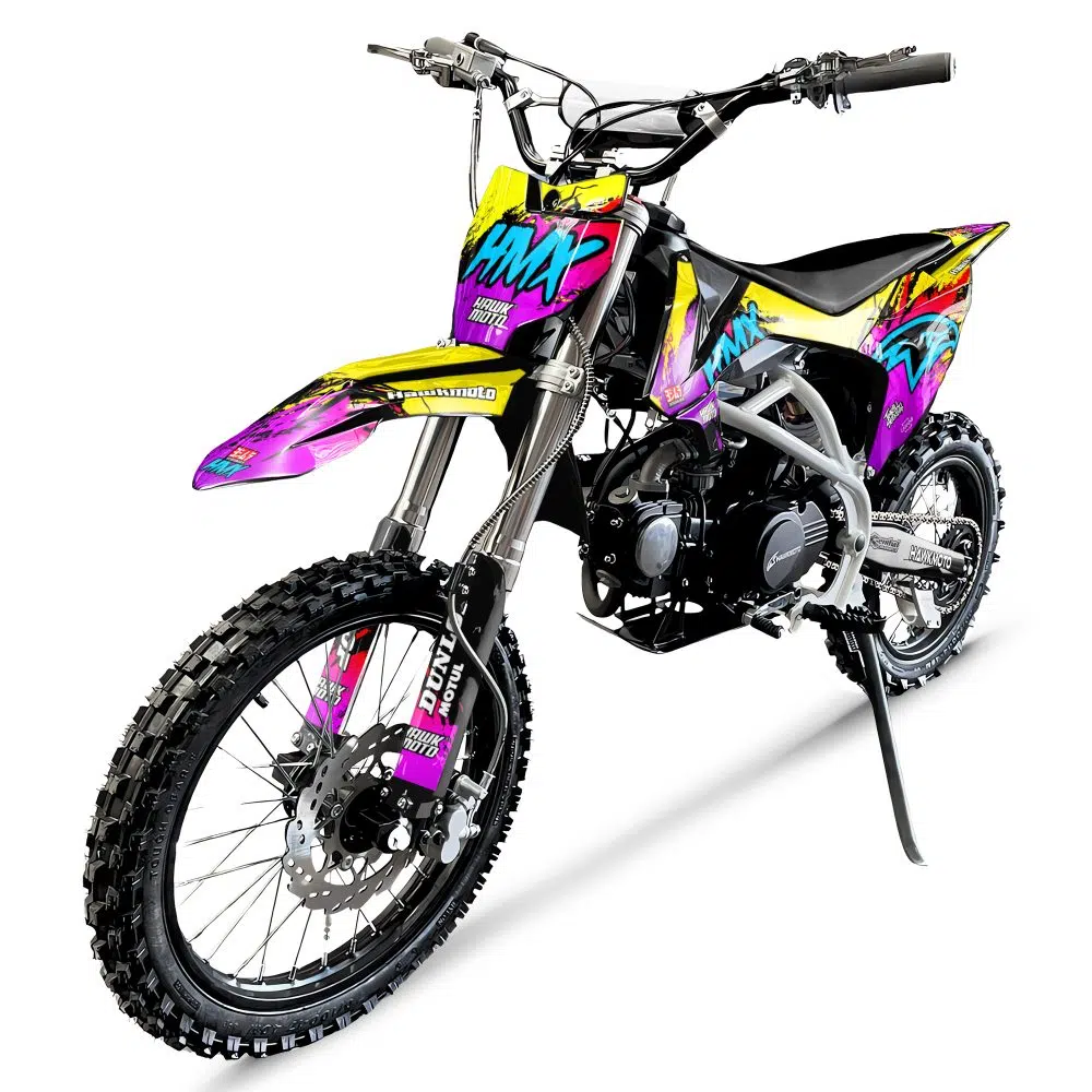 Hawkmoto hmx pro 125cc semi automatic kids pit bike 17/14 - Chouchou