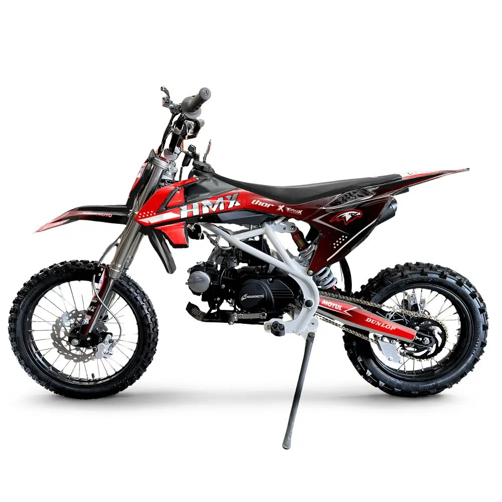 Hawkmoto hmx pro 125cc semi automatic kids pit bike 17/14 - volcano