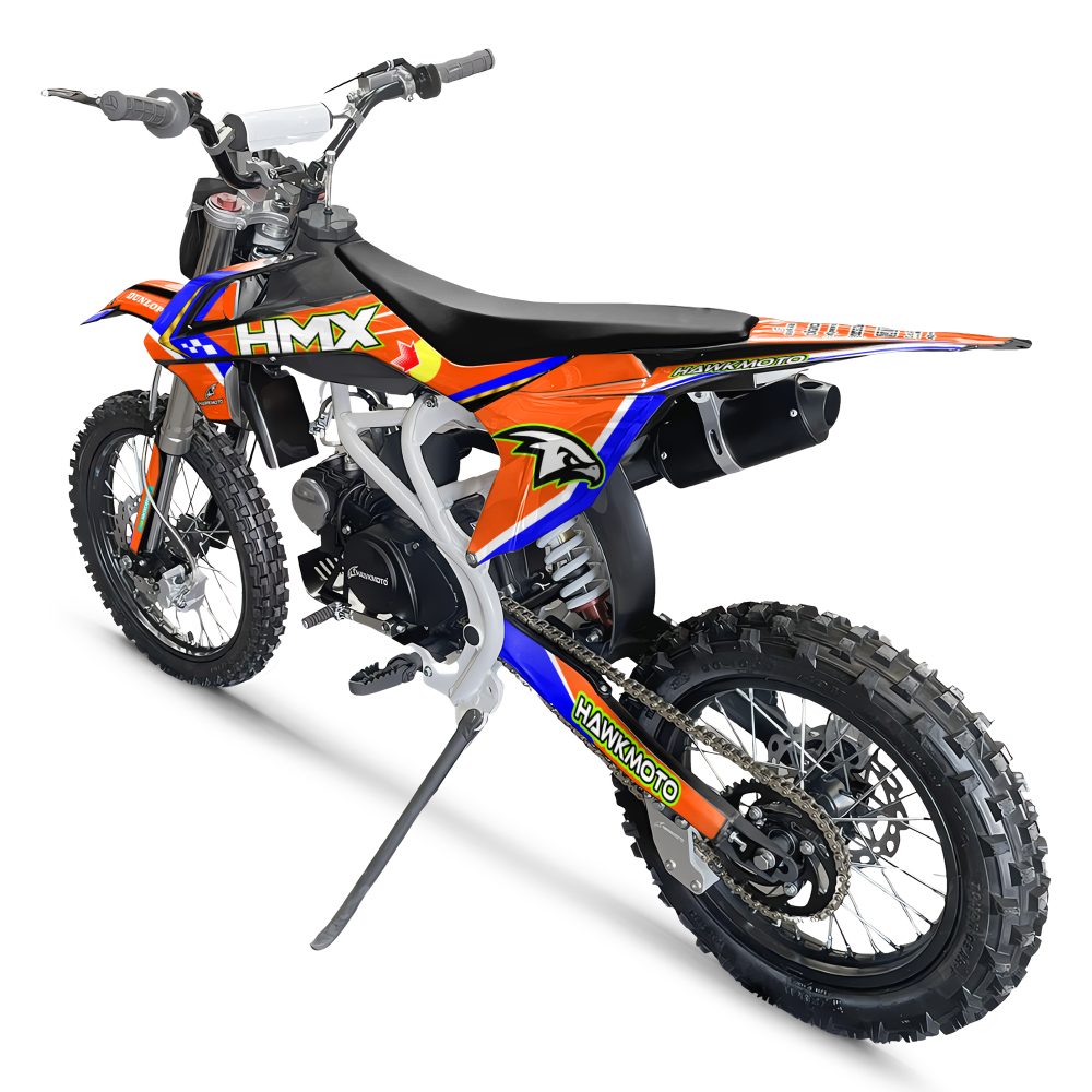 Hawkmoto hmx pro 125cc semi automatic kids pit bike 17/14 - Tracer